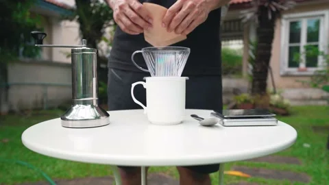 Cup of coffee with bean Video stock 133627564