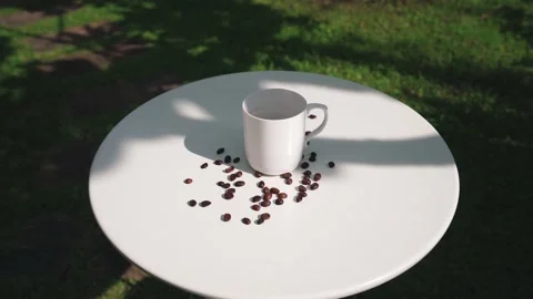 Cup of coffee with bean Video stock 133627591