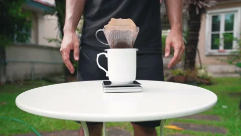 Cup of coffee with bean Video stock 133627725