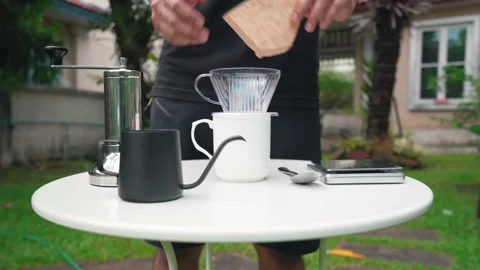 Cup of coffee with bean Video stock 133627755