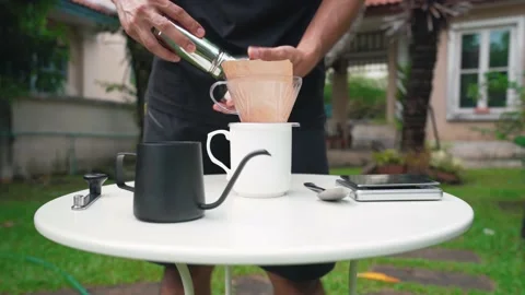 Cup of coffee with bean Video stock 133627761