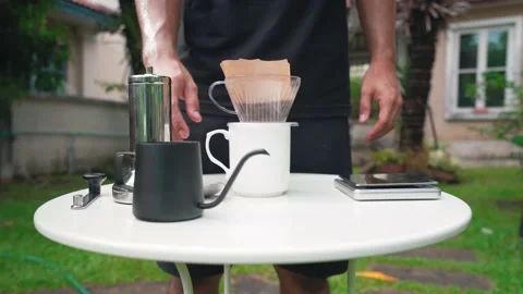 Cup of coffee with bean Video stock 133627803