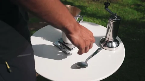 Cup of coffee with bean Video stock 133627876