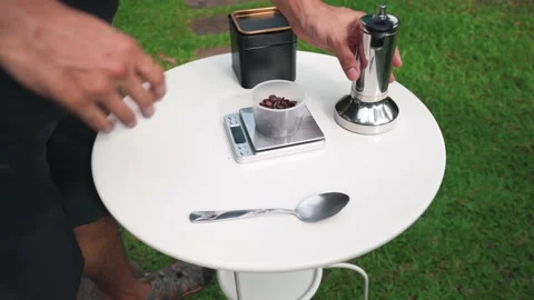 Cup of coffee with bean Video stock 133627906
