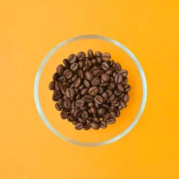 Cup with coffee beans. Stock Photos