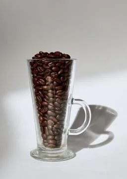 A Cup of coffee beans. Stock Photos