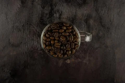 Cup of coffee beans Foto stock