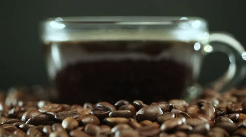 Cup of coffee Beans Roasted in 動画素材 59945616