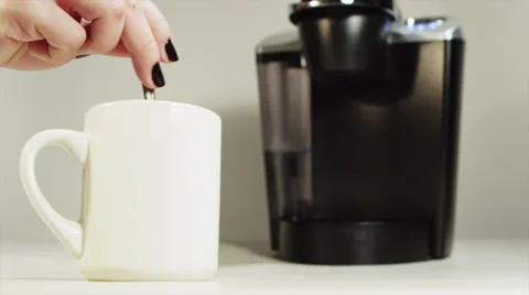 Cup of Coffee Being Prepared Vidéo 29625356