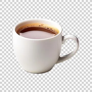 A cup of coffee with a brown liquid in it Stock Illustration