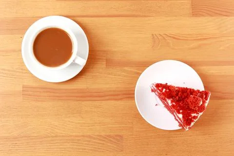 A cup of coffee with cake Stock Photos