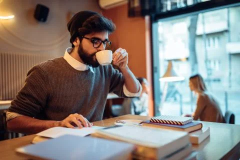 Cup of coffee can clear things up Stock Photos