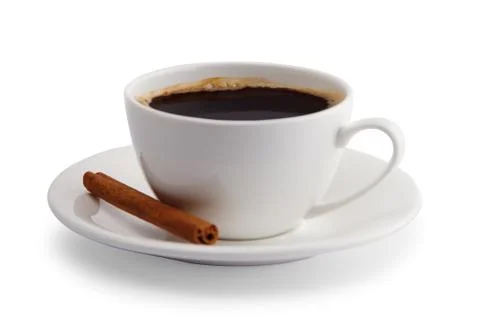A cup of coffee with cinnamon Stock Photos