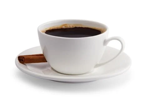A cup of coffee with cinnamon Stock Photos