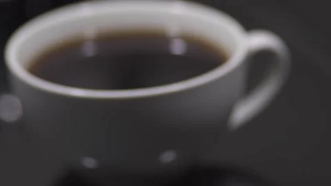 Cup of coffee. Close-up Stock Footage 145792977