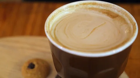 Cup of Coffee Closeup Stock Footage 71149945