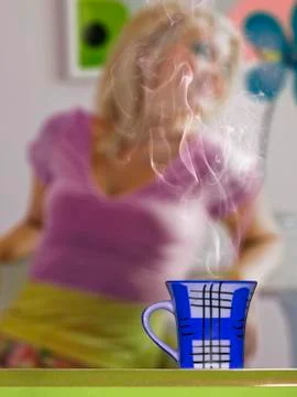 Cup of coffee, concept Stock Photos