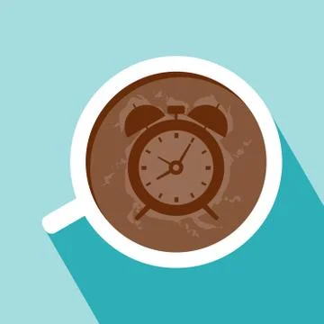 Cup of coffee flat design Stock Illustration