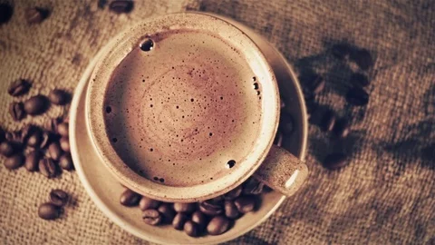 Cup of Coffee Stock Footage 80208245