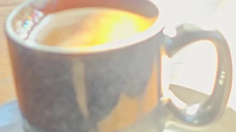 A cup coffee on a. Stock Footage 282681941