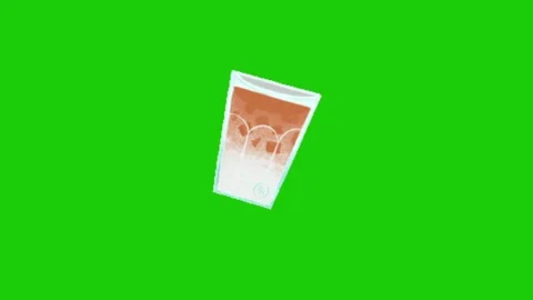 Cup of coffee on green screen Vidéo 328228829