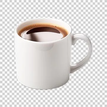 A cup of coffee with a hot chocolate on it Stock Illustration
