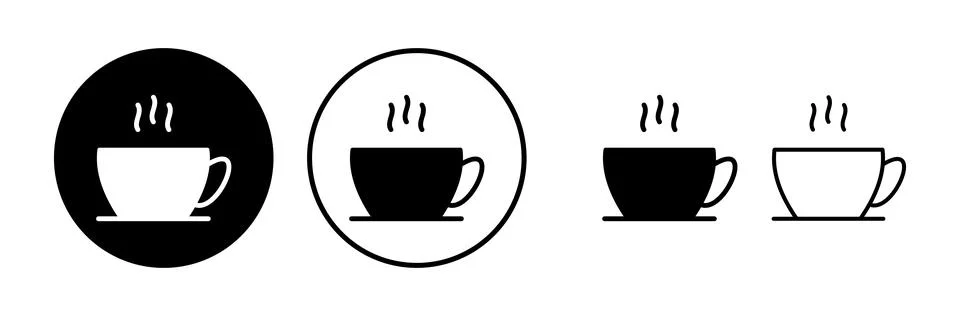 Cup coffee icon vector. coffee cup icon. mug Stock Illustration