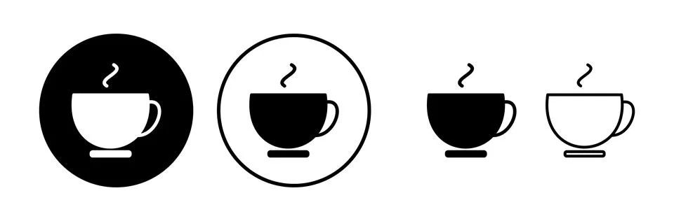 Cup coffee icon vector. coffee cup icon. mug Stock Illustration