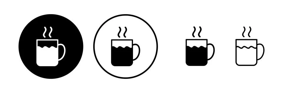 Cup coffee icon vector. coffee cup icon. mug Stock Illustration