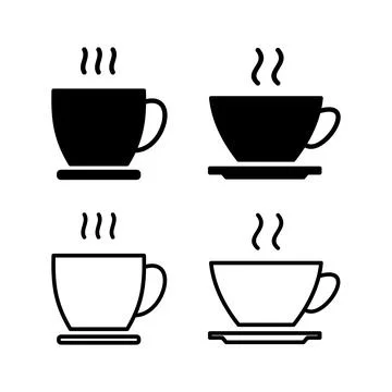 Cup coffee icon vector. coffee cup icon. mug Stock Illustration
