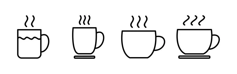Cup coffee icon vector. coffee cup icon. mug Stock Illustration