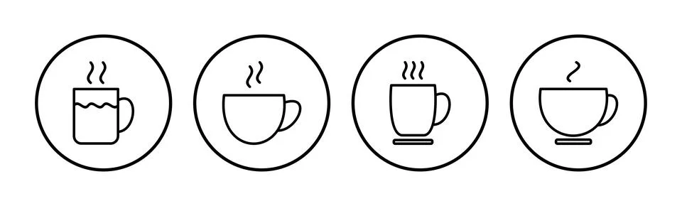 Cup coffee icon vector. coffee cup icon. mug Stock Illustration