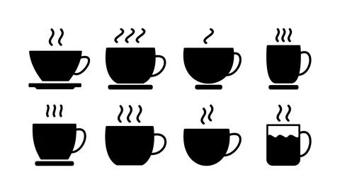 Cup coffee icon vector. coffee cup icon. mug Stock Illustration
