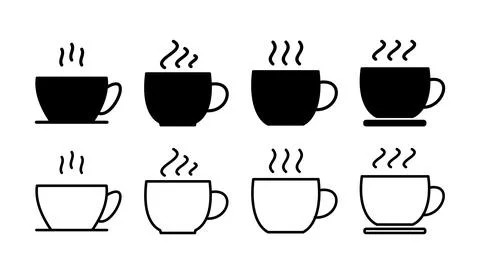Cup coffee icon vector. coffee cup icon. mug Stock Illustration