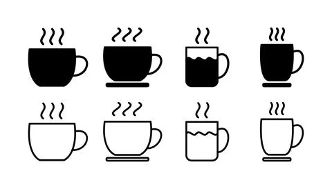 Cup coffee icon vector. coffee cup icon. mug Stock Illustration
