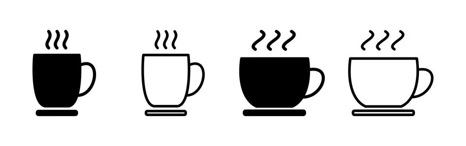 Cup coffee icon vector. coffee cup icon. mug Stock Illustration