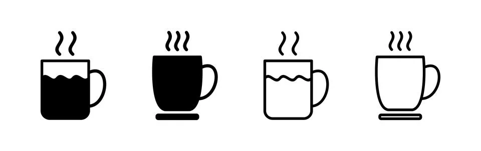 Cup coffee icon vector. coffee cup icon. mug Stock Illustration