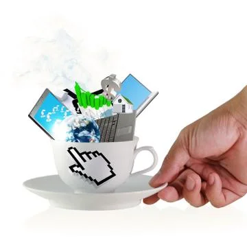 Cup of coffee Illustrazione stock