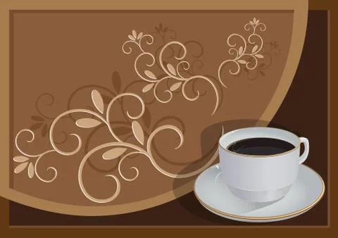 Cup with coffee Stock Illustration