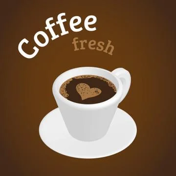 Cup of coffee Illustrazione stock