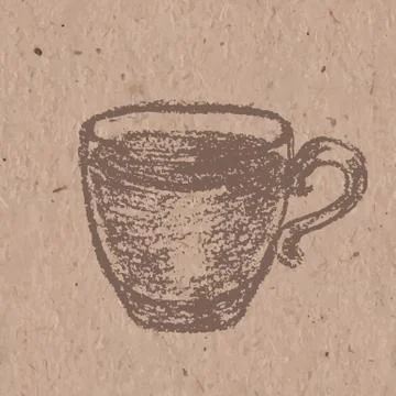 Cup of coffee Illustrazione stock