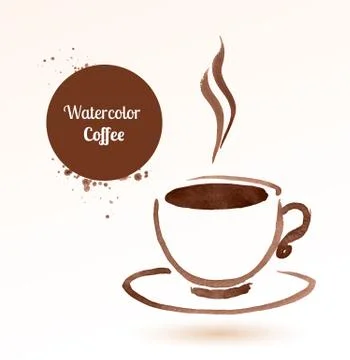 A cup of coffee Stock Illustration