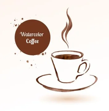 A cup of coffee Stock Illustration