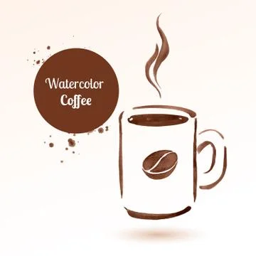 A cup of coffee Stock Illustration