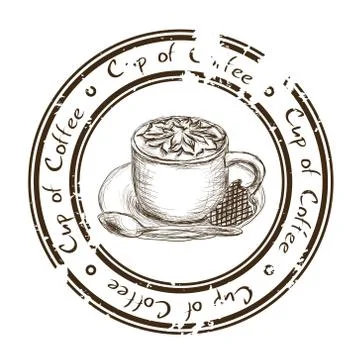 Cup of coffee Stock Illustration
