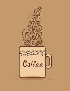 Cup of coffee Stock Illustration
