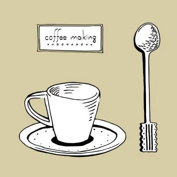 Cup of coffee Stock Illustration