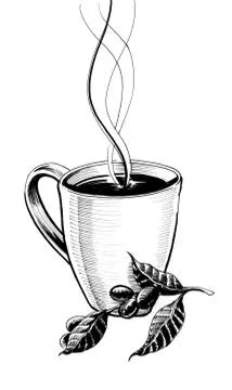 Cup of coffee Stock Illustration