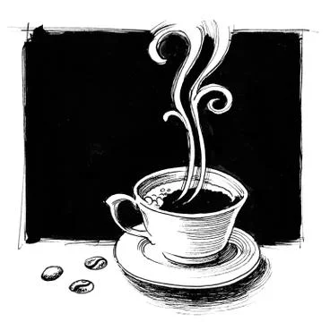 Cup of coffee Illustrazione stock