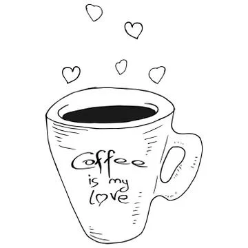 Cup of coffee. Stock Illustration